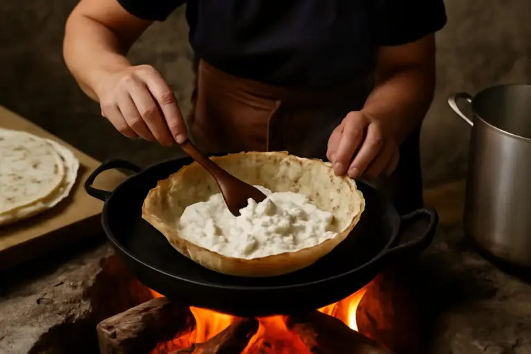 Come preparare la ricotta in su pani tipica del nuorese? La cottura che cambia tutto rispetto ad altre versioni