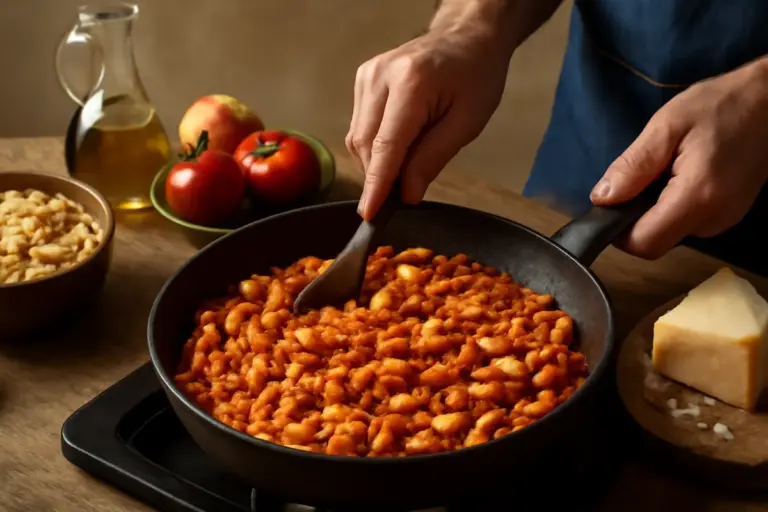 Ricetta malloreddus alla campidanese: la tecnica per ottenere una salsa saporita e autentica